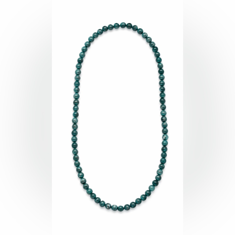 Chic Green Turquoise Beaded Necklace